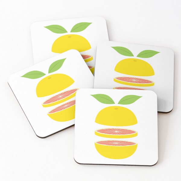 Item preview, Grapefruits whole and sliced designed and sold by Petits Pixels.