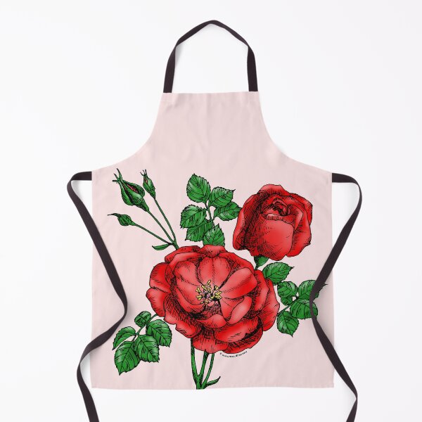 Item preview, Bright Red Cupped Rose Bloom Double 16-25 Petals In 3 Rows designed and sold by Rachael Taylor.
