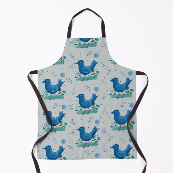 Item preview, blue bird_gray designed and sold by NeonEye-Designs.