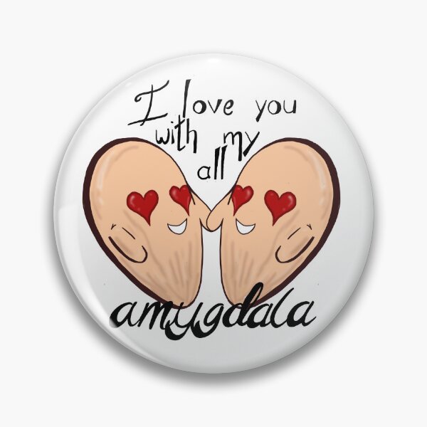 Artikelvorschau, Ich liebe dich mit meiner Amygdala entworfen und verkauft von HappyMissPsycho.