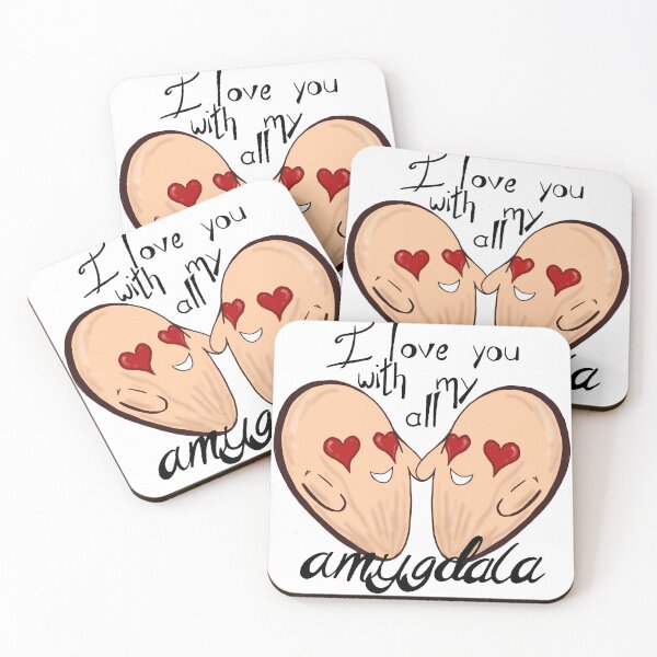 Item preview, Love you with my amygdala designed and sold by HappyMissPsycho.