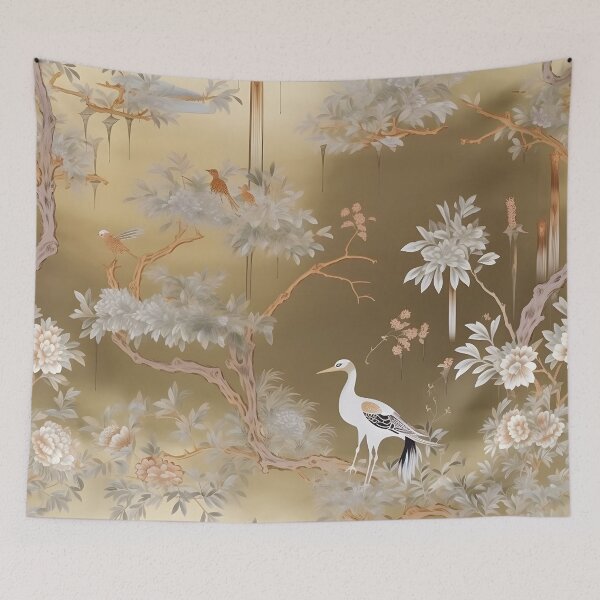 Item preview, Gold Spanish Moss Chinoiserie Floral  designed and sold by TimelessCargo.