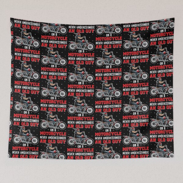 Item preview, Never Underestimate An Old Guy On A Motorcycle - Funny Gifts For Motorcycle Lovers designed and sold by FanityPrints.