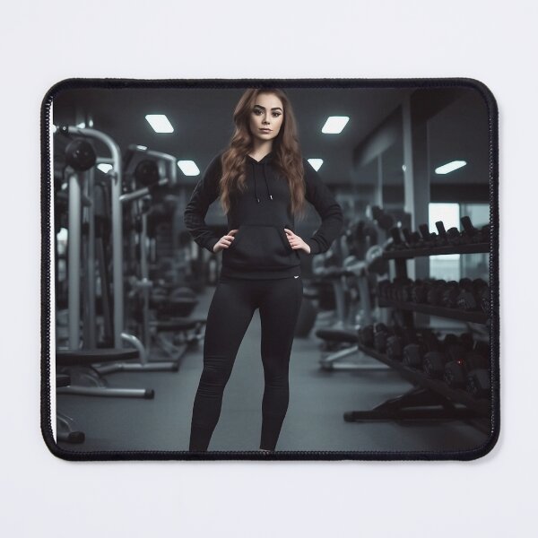 Item preview, Beautiful jealous girlfriend in the gym designed and sold by E-PrintStore.