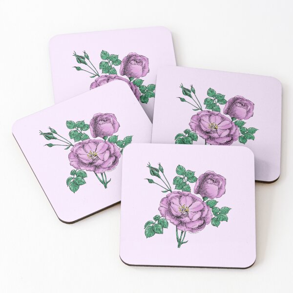 Item preview, Purple Cupped Rose Bloom Double 16-25 Petals In 3 Rows designed and sold by zenithcreative.