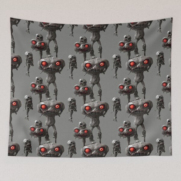 Item preview, Angry Cute Red Eye Monster - Seamless Pattern designed and sold by Chubuter.