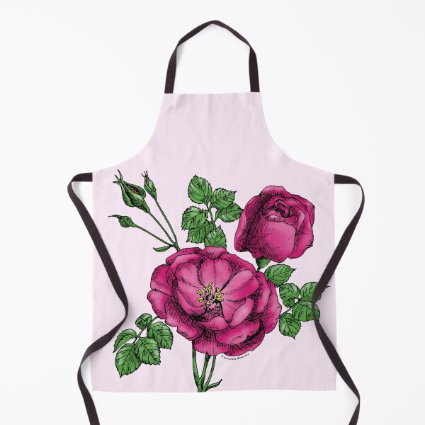Item preview, Deep Pink Cupped Rose Bloom Double 16-25 Petals In 3 Rows designed and sold by Rachael Taylor.