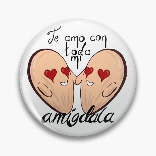 Artikelvorschau, Ich ❤️ dich mit meiner ganzen Amygdala (Spanisch) entworfen und verkauft von HappyMissPsycho.