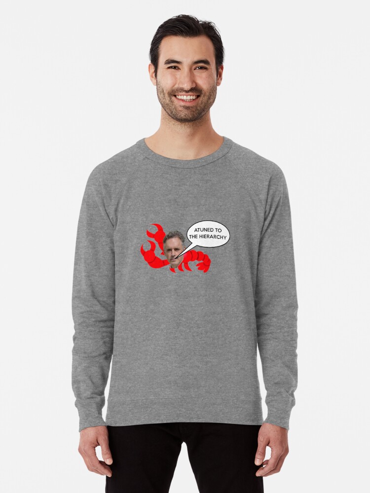 Jordan Peterson Lobster Bucko Clean Your Room Funny Meme Lightweight Sweatshirt By Jack Curtis