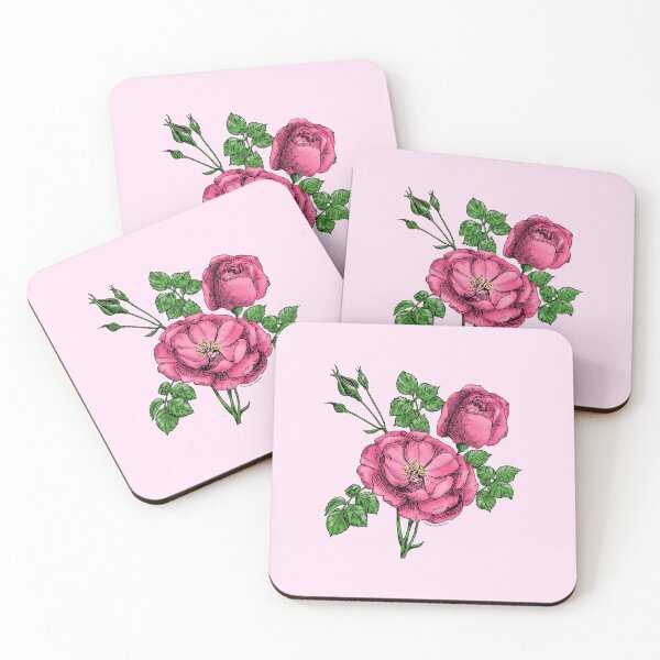 Item preview, Mid Pink Cupped Rose Bloom Double 16-25 Petals In 3 Rows designed and sold by Rachael Taylor.