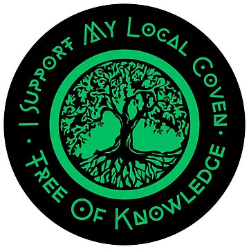 Artwork thumbnail, I Support My Local Coven - Green Tree Logo by Tree of Knowledge Community Coven