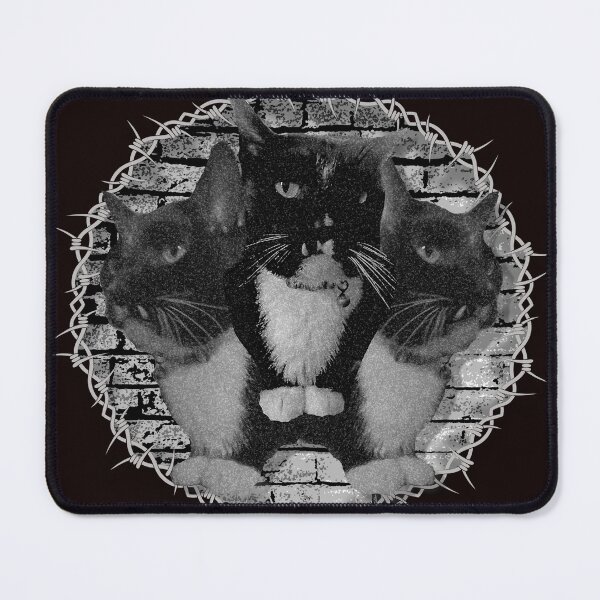 Item preview, Snaggle Tooth 3-Headed Death Meowtal Cat designed and sold by Meghan Kochersperger.