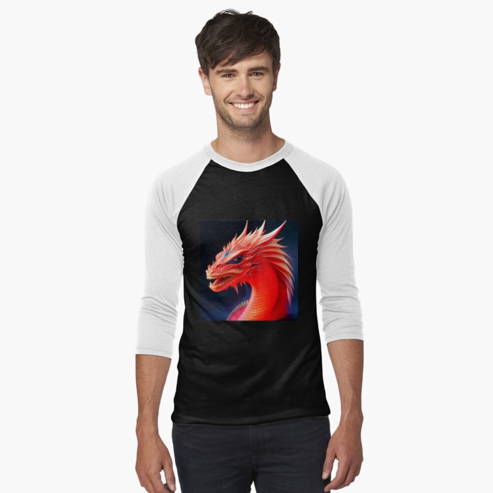 Item preview, Baseball ¾ Sleeve T-Shirt designed and sold by dragynrain.
