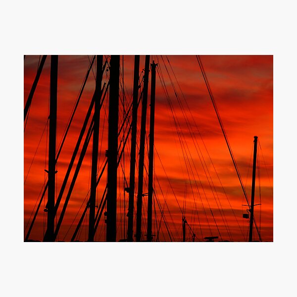 Merah Masts Photographic Print