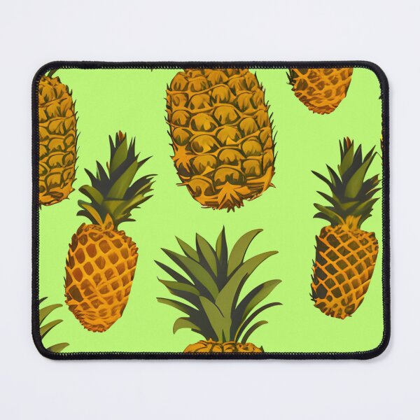 Item preview, Pineapples on light green background designed and sold by imagenia.