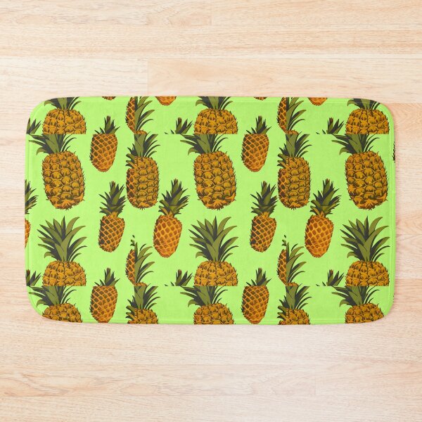 Item preview, Pineapples on light green background designed and sold by imagenia.