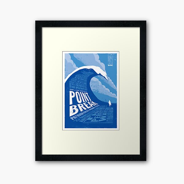 Point Break - reworked Framed Art Print