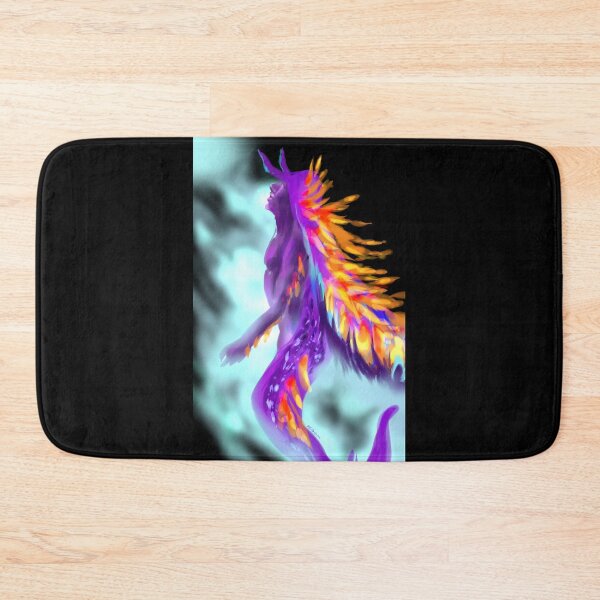 Item preview, Mermay Spanish Shawl Nudibranch Merman Rainbow Tribal Purple designed and sold by sandpaperdaisy.