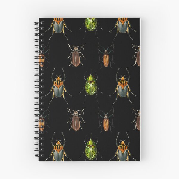 Item preview, Vintage Beetle Pattern 1 on Black designed and sold by Melissa Mielke.