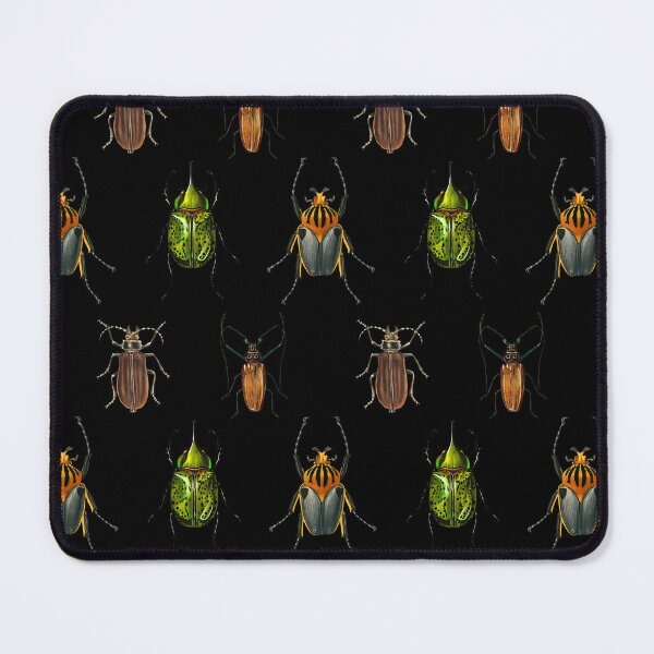 Item preview, Vintage Beetle Pattern 1 on Black designed and sold by Melissa Mielke.