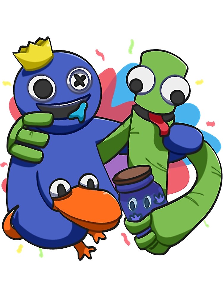 GREEN FACE Rainbow Friends, Blue Rainbow Friends.VIDEOGAME