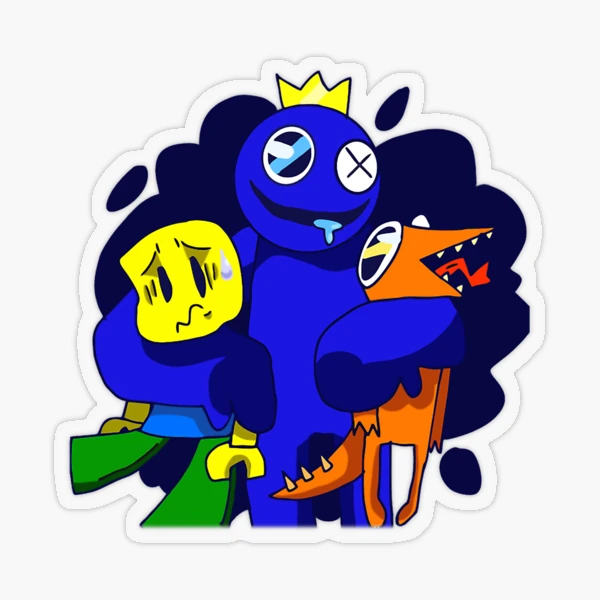 Blue Rainbow Friend  Sticker for Sale by TheBullishRhino in 2023