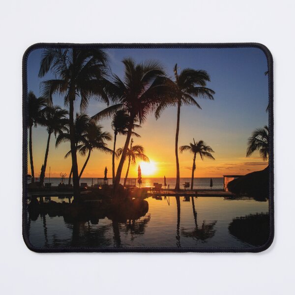 Item preview, Sunrise on the beach, Palm Trees Silhouette, Photography designed and sold by yobab.