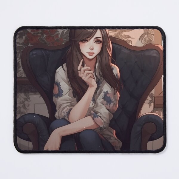 Item preview, Beautiful girlfriend sitting in a chair designed and sold by E-PrintStore.
