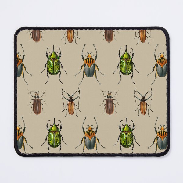 Item preview, Vintage Beetle Pattern 1 on Brown designed and sold by Melissa Mielke.