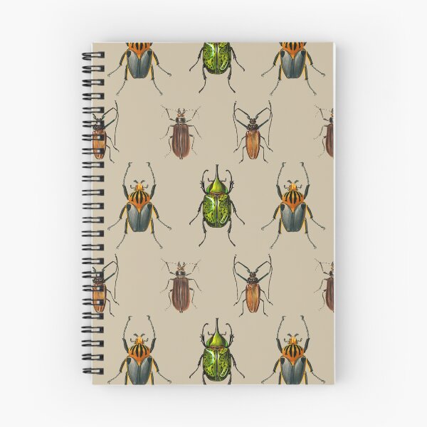 Item preview, Vintage Beetle Pattern 1 on Brown designed and sold by Melissa Mielke.