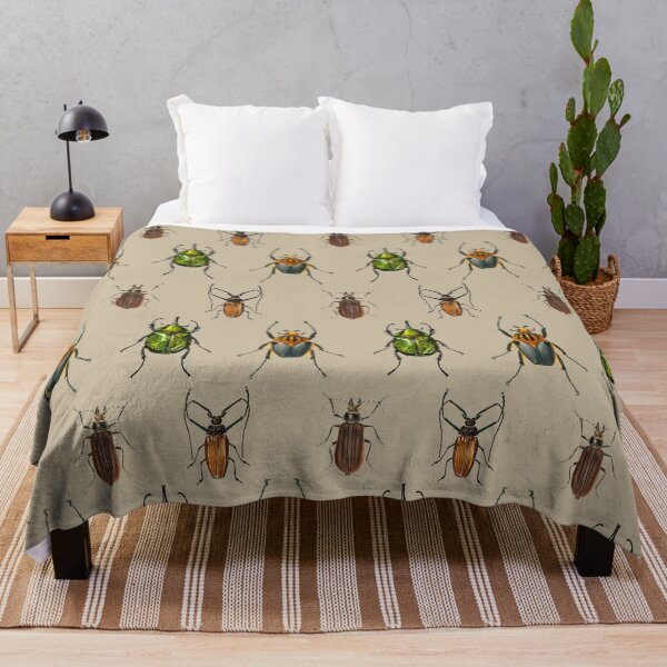 Item preview, Vintage Beetle Pattern 1 on Brown designed and sold by Melissa Mielke.