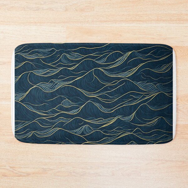 Item preview, Vintage-style sea waves pattern in oil painting designed and sold by RedArtG09.