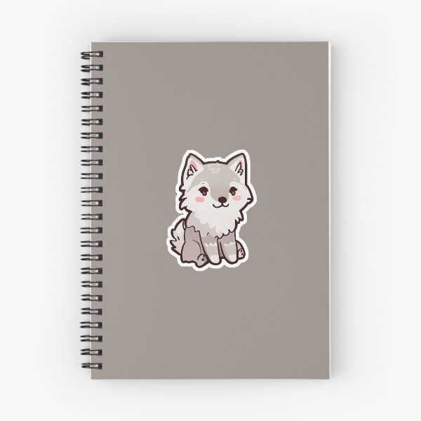 Item preview, Cute Dusty Grey Wolf Sitting designed and sold by ItsRiskyy.