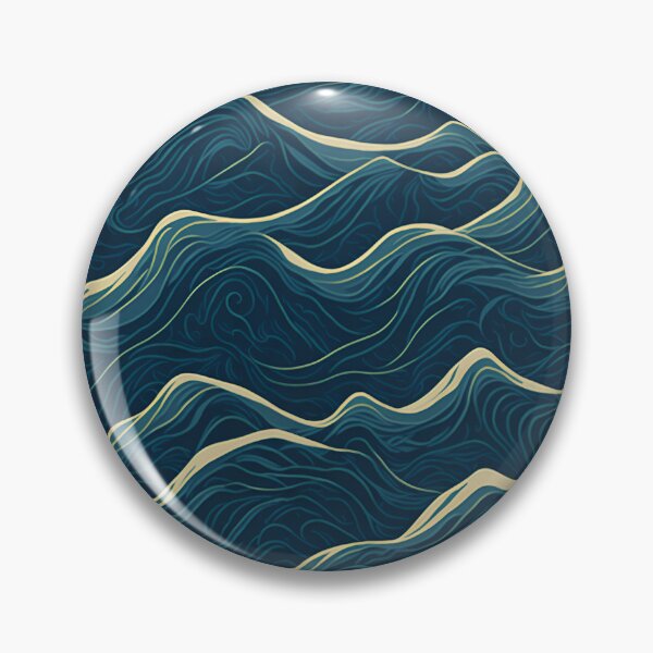 Item preview, Repeating sea waves in high resolution| sea wave pattern| wave sticker| wave design designed and sold by RedArtG09.