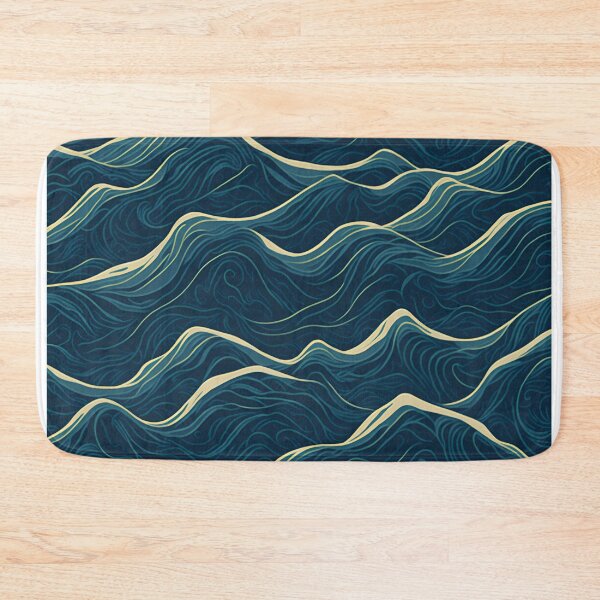 Item preview, Repeating sea waves in high resolution| sea wave pattern| wave sticker| wave design designed and sold by RedArtG09.