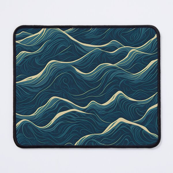 Item preview, Repeating sea waves in high resolution| sea wave pattern| wave sticker| wave design designed and sold by RedArtG09.