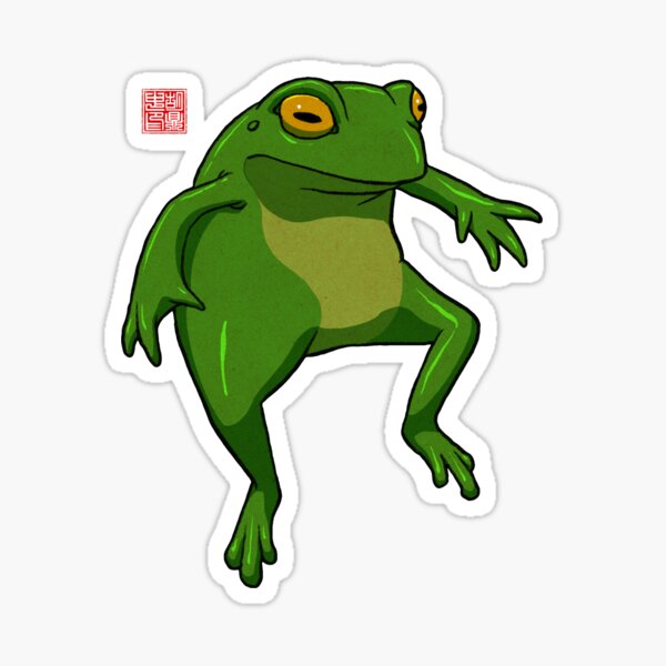 Frog Cottagecore Sticker – Big Moods