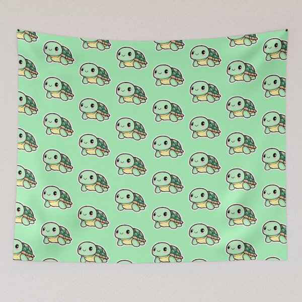 Item preview, Cute Light Green Turtle Sitting designed and sold by ItsRiskyy.