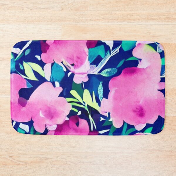 Aperçu de l'œuvre Floral rose et bleu créée et vendue par calibrit.