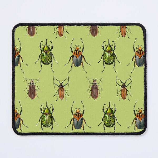 Item preview, Vintage Beetle Pattern 1 on Light Green designed and sold by Melissa Mielke.