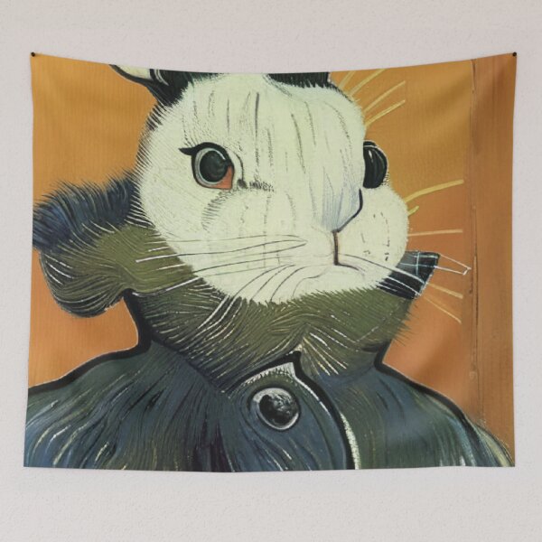 Item preview, Mr. Rabbit's half-length portrait designed and sold by 516 Studio.