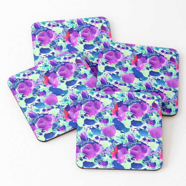 Aperçu de l'œuvre Floral rose et bleu créée et vendue par calibrit.
