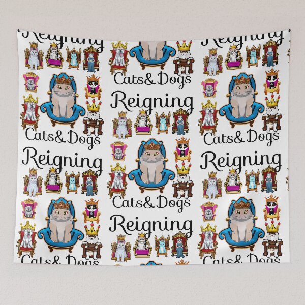 Item preview, Reigning Cats and Dogs Panting Dog Puppy King designed and sold by Bloomin'  Arty Families.