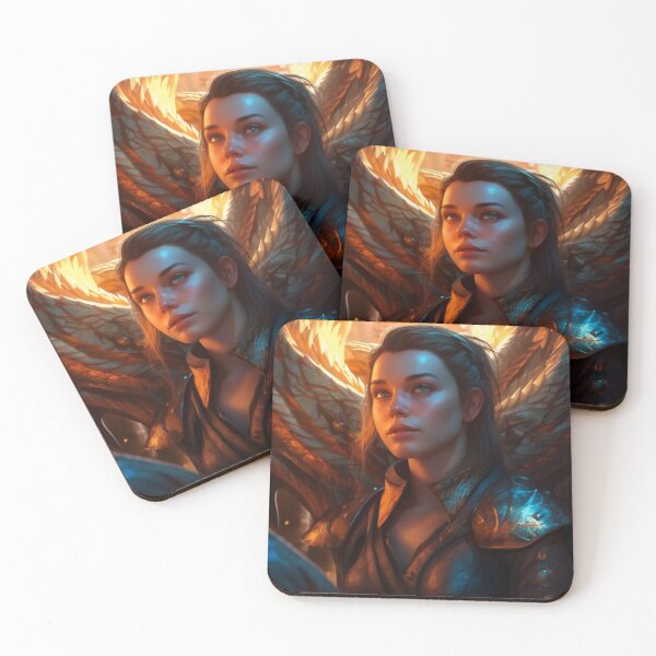 Item preview, Fire and Grace: The Dragon Leather Warrior Goddess designed and sold by oanaunciuleanu.