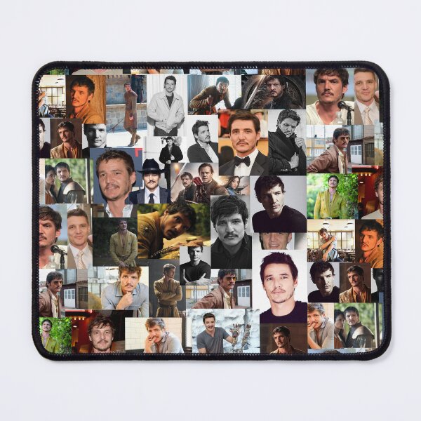 Item preview, Pedro Pascal Abstract Seamless Collage designed and sold by GoghGetta.