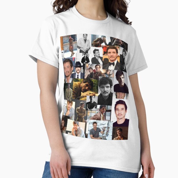 Vista previa del artículo con la obra «Collage abstracto sin costuras de Pedro Pascal», diseñado y vendido por GoghGetta.