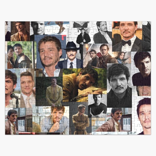 Item preview, Pedro Pascal Abstract Seamless Collage designed and sold by GoghGetta.
