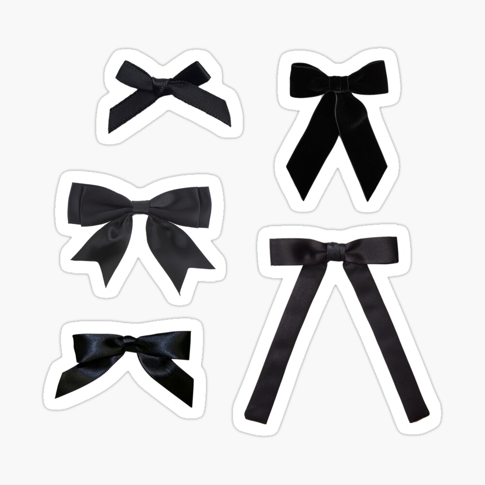 pink bows Sticker for Sale by verycoolandnice