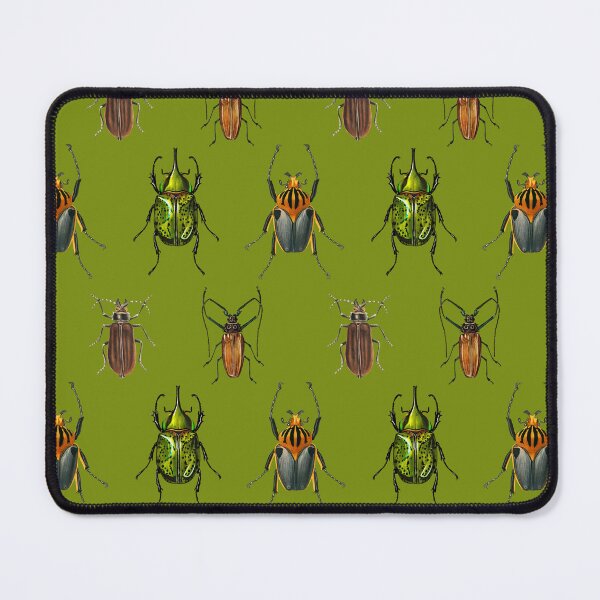 Item preview, Vintage Beetle Pattern 1 on Green designed and sold by Melissa Mielke.