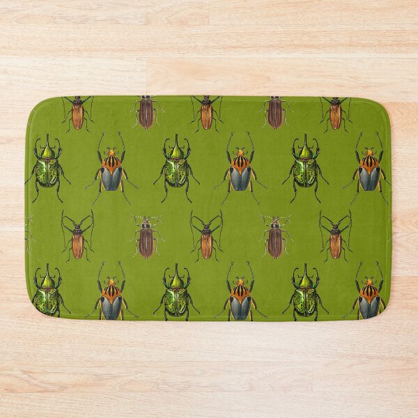 Item preview, Vintage Beetle Pattern 1 on Green designed and sold by Melissa Mielke.